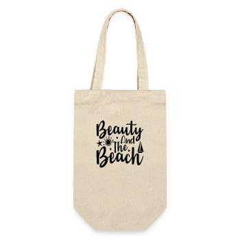 Beauty And The Beach - Geschenkbeutel für Flaschen - Natur - Vorne
