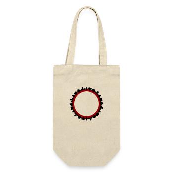 Couronne Cartes à jouer Skat bicolore inversé - Sac à bouteille - nature - Devant