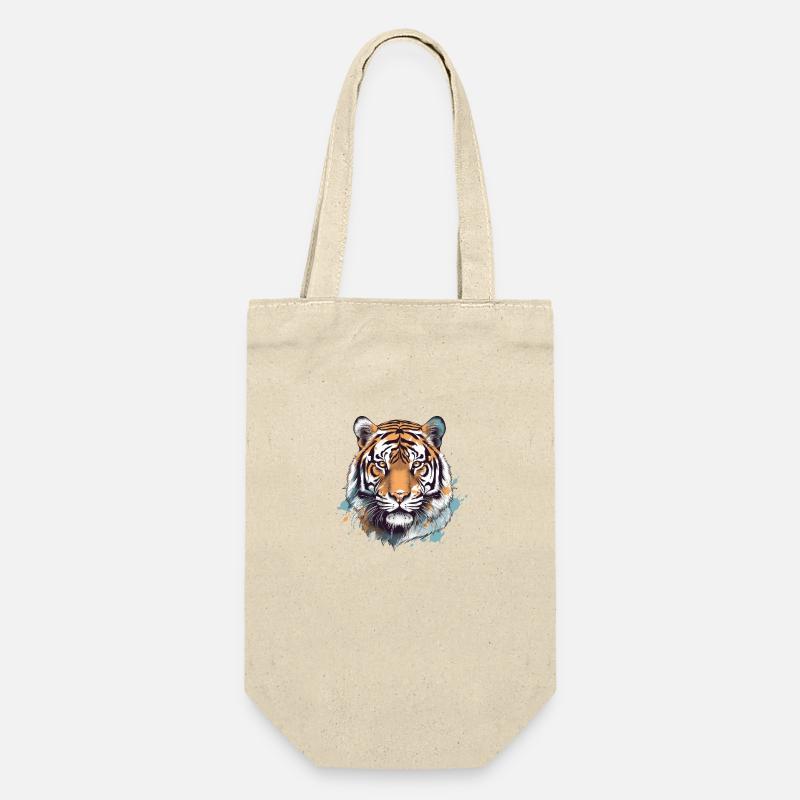 Tiger - Geschenkbeutel für Flaschen - Natur