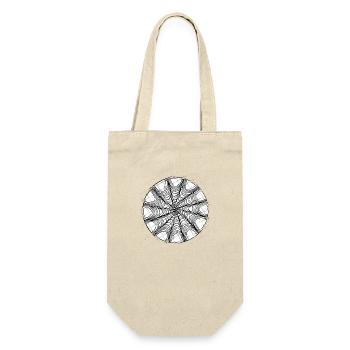 Sample Circle 1 - Gift Bag for Bottles - nature - Front
