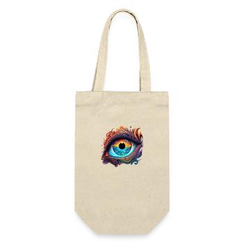 TRIPPY AUGE - Geschenkbeutel für Flaschen - Natur - Vorne