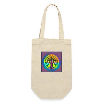 Arbre de vie flashy - Sac à bouteille - nature - Devant