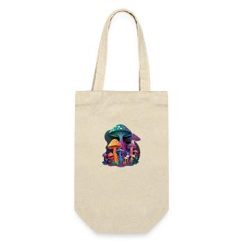 TRIPPY MUSHROOMS - Geschenkbeutel für Flaschen - Natur - Vorne