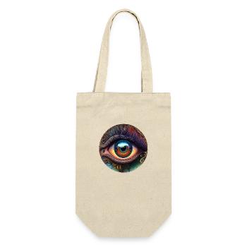 TRIPPY AUGE - Geschenkbeutel für Flaschen - Natur - Vorne