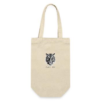 Try me - Geschenkbeutel für Flaschen - Natur - Vorne