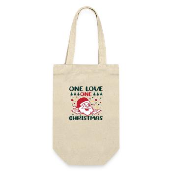 One Love One Christmas - Gift Bag for Bottles - nature - Front