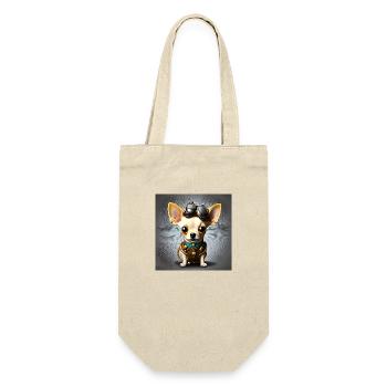 Chihuahua Puppy Steampunk - Sac à bouteille - nature - Devant