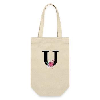 Floral letter - Gift Bag for Bottles - nature - Front