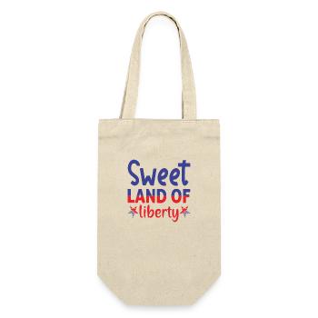 Sweet Land of Liberty - Geschenkbeutel für Flaschen - Natur - Vorne