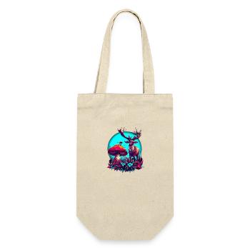 MUSHROOM AND DEER - Gift Bag for Bottles - nature - Front