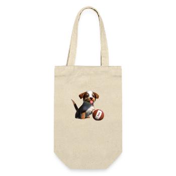 Dog Love Rugby Dog Berger Dog Football - Sac à bouteille - nature - Devant