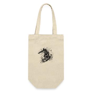 Cool Mountain Sports Jump Style Snowboard Move - Gift Bag for Bottles - nature - Front
