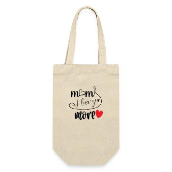 Mom i love you more - Gift Bag for Bottles - nature - Front