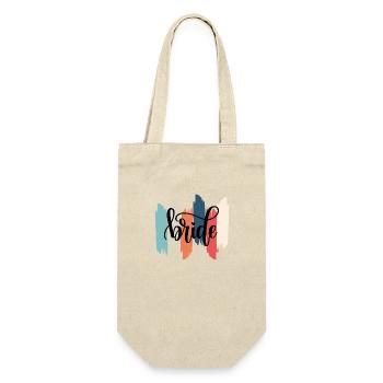 The Retro Rainbow Bride - Gift Bag for Bottles - nature - Front