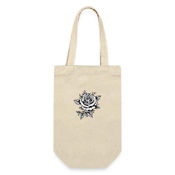 Summer Rose - Valentine's Day Rose - Gift Bag for Bottles - nature - Front