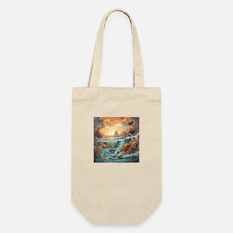 Himmel und Meer - Geschenkbeutel für Flaschen - Natur