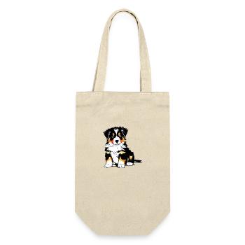 Chien Chiot Propriétaire de chien Berger australien - Sac à bouteille - nature - Devant