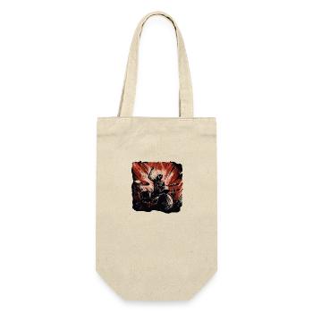 Drummer crazy - Geschenkbeutel für Flaschen - Natur - Vorne