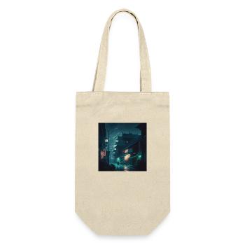 asia city Manga - Gift Bag for Bottles - nature - Front