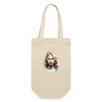 Jesus Christ #07 - Geschenkbeutel für Flaschen - Natur - Vorne