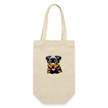 Rottweiler Dog Dog Puppy Dogs Rottweiler Puppy - Gift Bag for Bottles - nature - Front