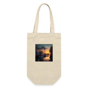 Sunset in Dusseldorf - Gift Bag for Bottles - nature - Front