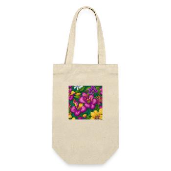 Amazing Flowers - Gift Bag for Bottles - nature - Front