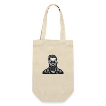 Vintage biker - Gift Bag for Bottles - nature - Front