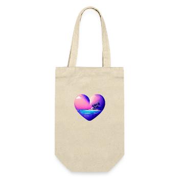 Palm Island Sun Summer Holiday Palm Beach - Gift Bag for Bottles - nature - Front