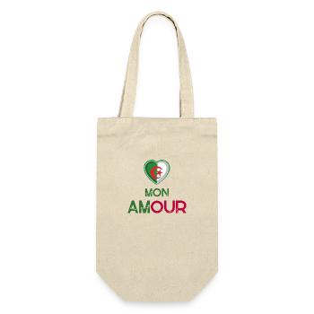 Logo Algérie Mon Amour - Sac à bouteille - nature - Devant