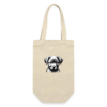 Labrador owner Labrador Retriever puppy - Gift Bag for Bottles - nature - Front