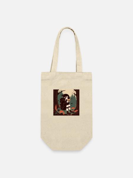 Goth Girl in the Woods - Gift Bag for Bottles - nature