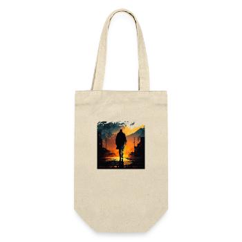 Urban Sunset Wanderer - Gift Bag for Bottles - nature - Front