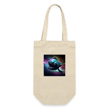 Spacefishartwork by Bruederchen - Geschenkbeutel für Flaschen - Natur - Vorne