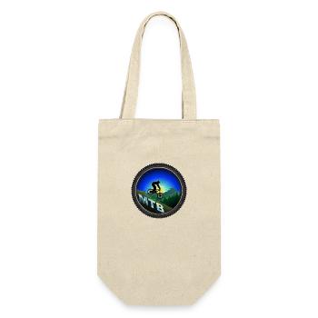 MTB Mountain Bike wheel - Gift Bag for Bottles - nature - Front