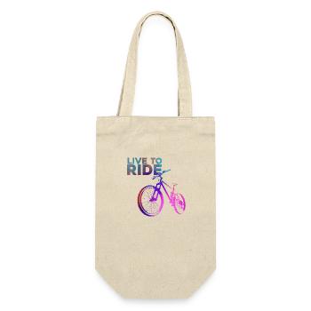 Live to ride - Gift Bag for Bottles - nature - Front