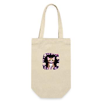 Cat Bengal Cat Lover Pet Owner - Gift Bag for Bottles - nature - Front