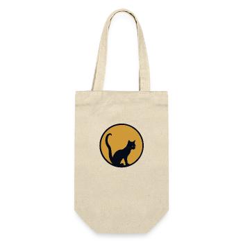 Black cat, a symbol - Gift Bag for Bottles - nature - Front