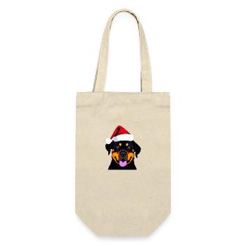 Rottweiler Chien de Noël Chiens Rottweiler Chiot - Sac à bouteille - nature - Devant