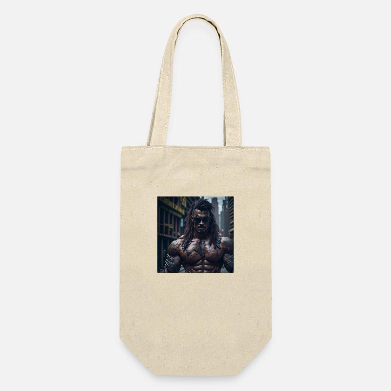 Future Cyberpunkt Warrior - Gift Bag for Bottles - nature