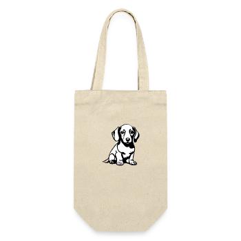 Dogs Dachshund Dog Dog Dog Owner Dog Owner - Gift Bag for Bottles - nature - Front