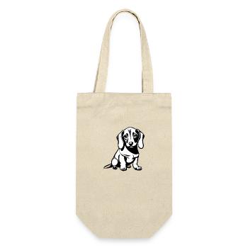 Dog owners Dogs Dachshund Dog Dog Dog owners - Gift Bag for Bottles - nature - Front