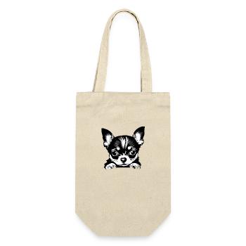 Chihuahua Puppy Dogs Chihuahua Dog Dog Owners - Gift Bag for Bottles - nature - Front