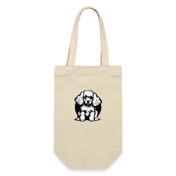 Poodle Puppy Dog Owner Dog Love Poodle Puppy - Gift Bag for Bottles - nature - Front