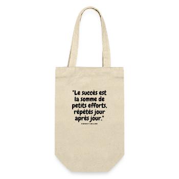 Le succès est la somme de petits efforts - Sac à bouteille - nature - Devant