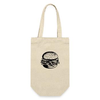 hamburgers, restauration rapide, barbecues, cheeseburgers - Sac à bouteille - nature - Devant