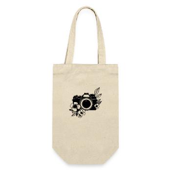 Fotograf Fotografieren Fotografie Kamera - Geschenkbeutel für Flaschen - Natur - Vorne