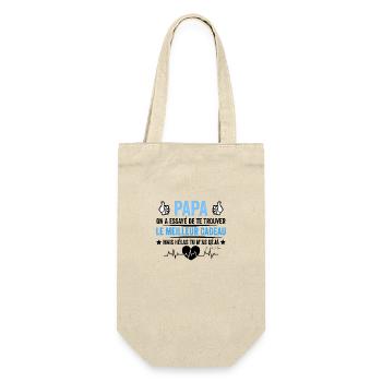Cadeau amusant pour papa fêtes des pères - Sac à bouteille - nature - Devant