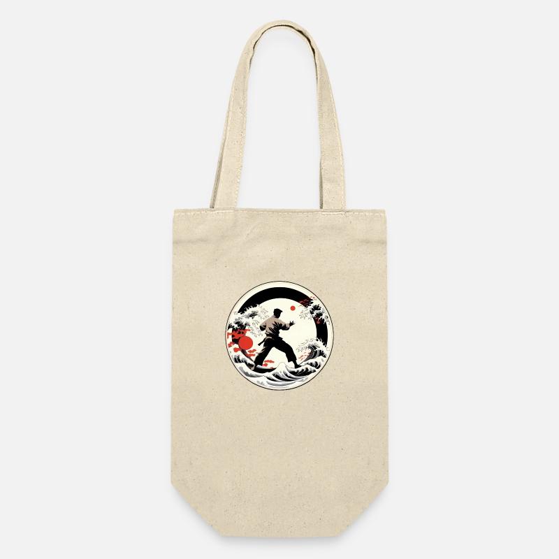 Karate-Training - Geschenkbeutel für Flaschen - Natur