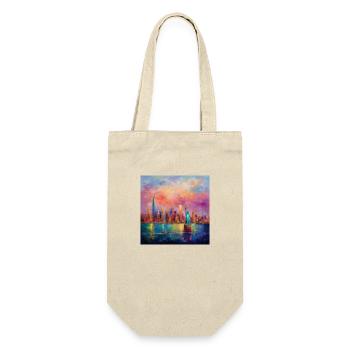 Monet-inspired: New York City - Gift Bag for Bottles - nature - Front